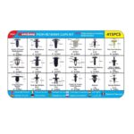 Σετ συνδετήρες αυτοκινήτου - Push Retainer Clips - 415pcs - 043752