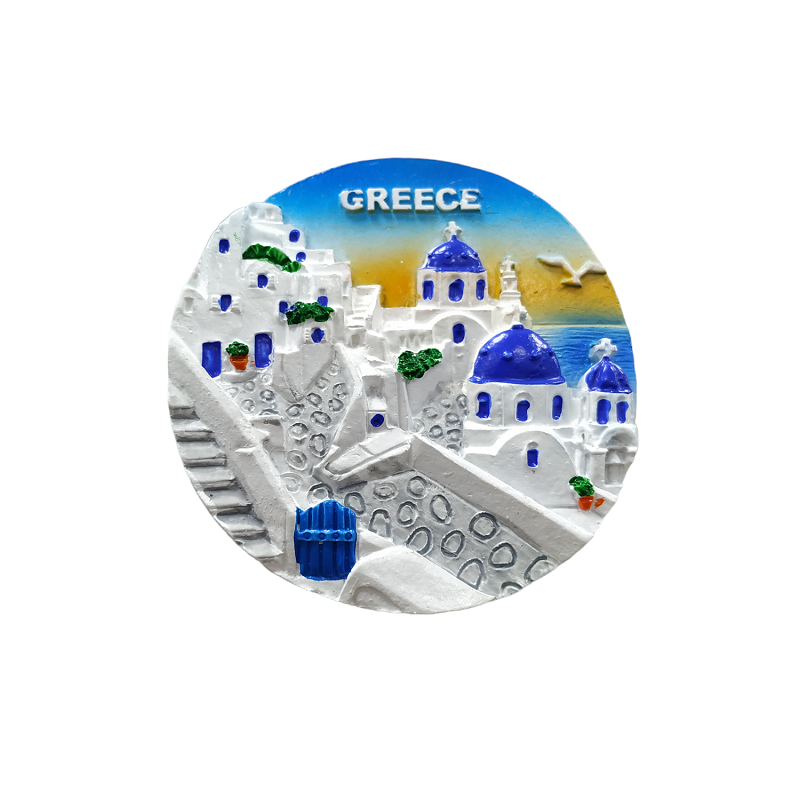 Tουριστικό μαγνητάκι Souvenir – Σετ 12pcs - Resin Magnet - 678246