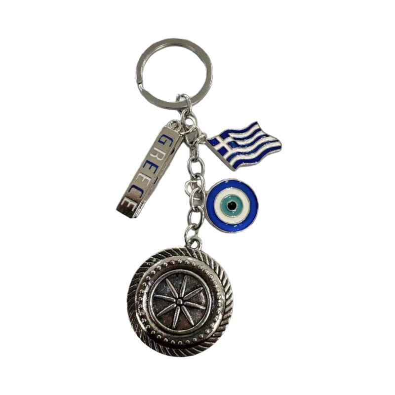 Τουριστικό μπρελόκ Souvenir - Σετ 12pcs - Ματάκι/Greece - 281133