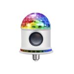 Φωτορυθμικό με ηχείο Bluetooth - Λάμπα Ε27 – Magic Ball - RGB - 487963