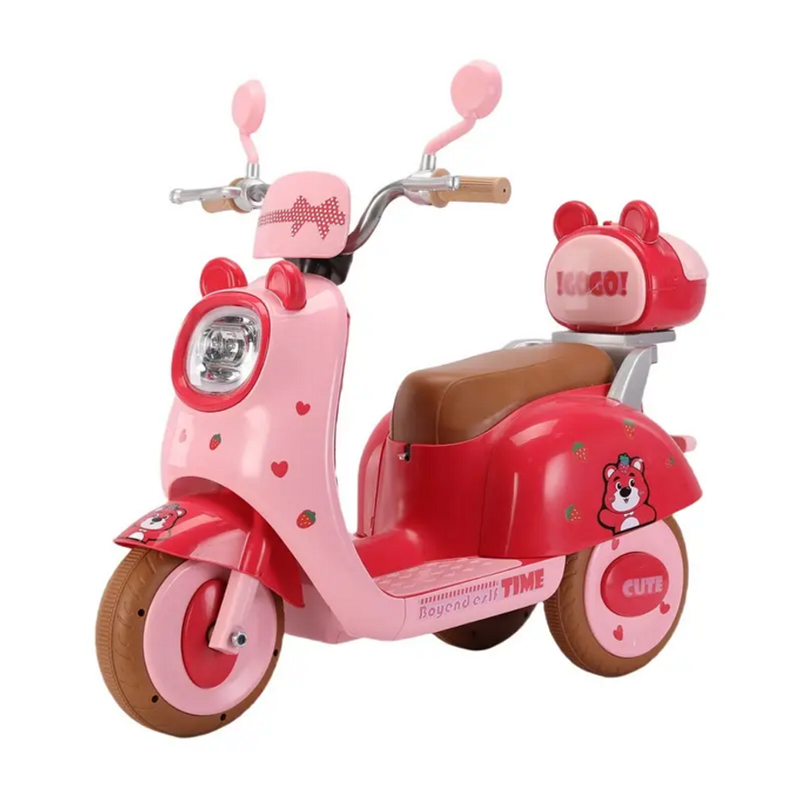 Παιδικό ηλεκτροκίνητο τρίκυκλο scooter - BBF-318 - 731114 - Fuchsia/Pink