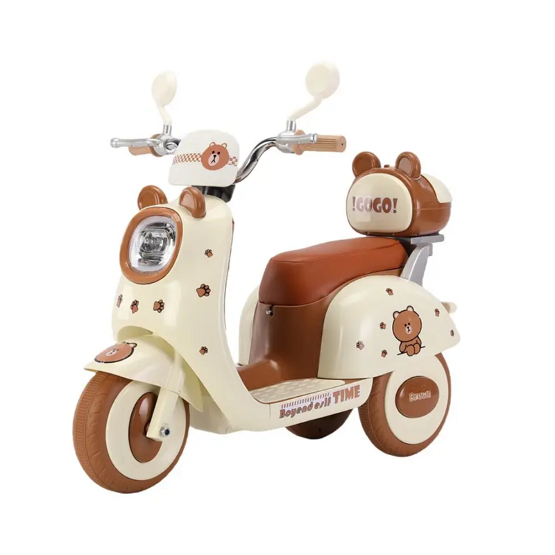 Παιδικό ηλεκτροκίνητο τρίκυκλο scooter - BBF-318 - 731114 - Brown