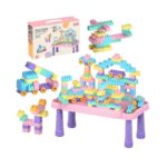 Σετ πάγκος κατασκευών DIY με τουβλάκια - C2721 - 88pcs - 117155